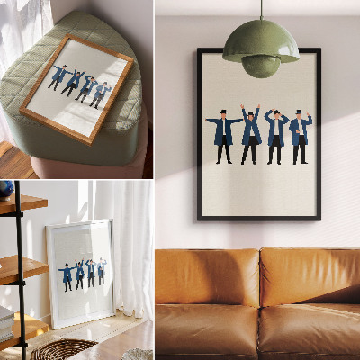 Poster Moderne Charaktere im skandinavischen Stil