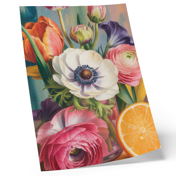 Poster Blumen voller Leben und Farbe ohne Kommas
