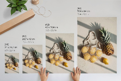 Kunstdruck leinwand Naturprodukte auf hellem Hintergrund