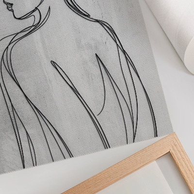 Wandposter Linienführung, Modernität, Ruhe, Grautöne, Eleganz