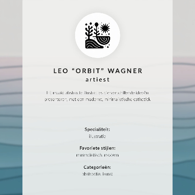 Wandposter Kaffeetasse in warmen Farben, minimalistisch