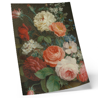 Poster Farbenfrohe Blumen im klassischen Malstil