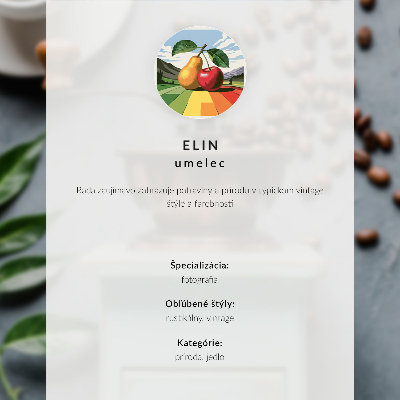 Kunstdruck leinwand Eine Flasche mit einem Blumenmuster im Hintergrund