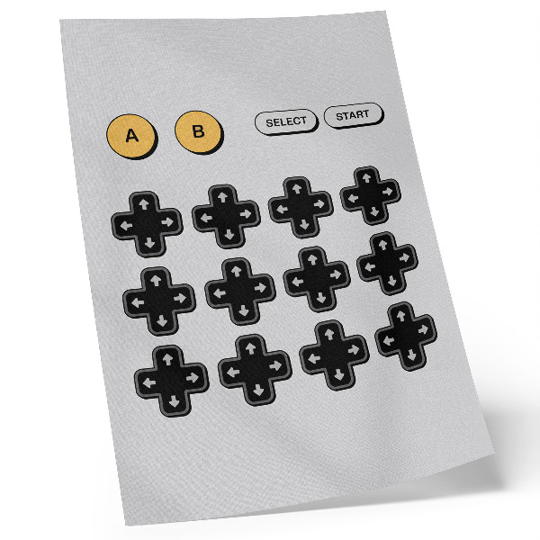 Kunstdruck leinwand Minimalismus bei Gamecontrollern, Retro-Modernität