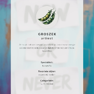 Wandposter Ausdrucksstarke Herzbuchstaben auf pastellfarbenem Hintergrund