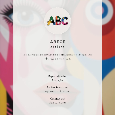 Kunstdruck leinwand Bunte abstrakte Formen Augen Gesicht
