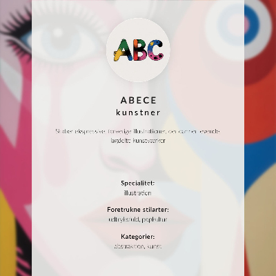 Kunstdruck leinwand Bunte abstrakte Formen Augen Gesicht