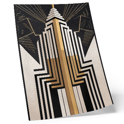 Poster Architektonische Linien, elegante Goldakzente