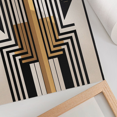 Poster Architektonische Linien, elegante Goldakzente