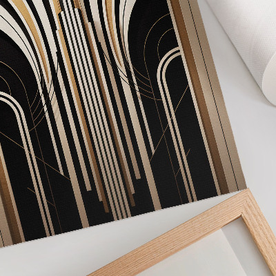 Poster Moderne Bögen, Eleganz, Art déco, Kontrast