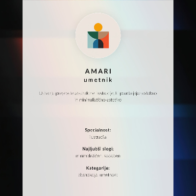 Wandposter Moderner Martini in Grün, Beige und Weiß