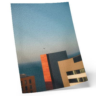 Kunstdruck leinwand Moderne, Meer, Gebäude, Vogel, Weite, Himmel