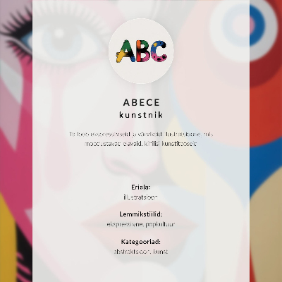 Kunstdruck leinwand Harmonie der Farben, eine Figur in Bewegung, eine außergewöhnliche Aura
