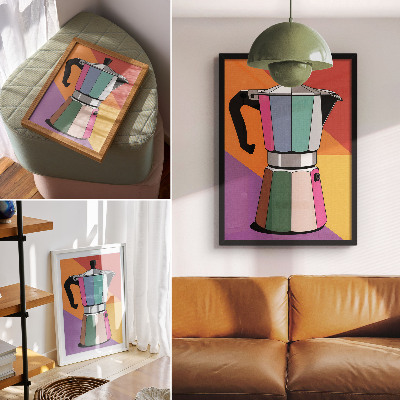 Wandposter Kontrastreiche Farben, ausdrucksstarker Stil, gelungene Kombination
