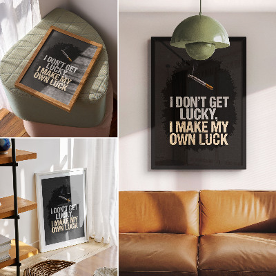 Kunstdruck leinwand Motivierender Slogan: Minimalistisches Design