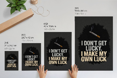 Kunstdruck leinwand Motivierender Slogan: Minimalistisches Design