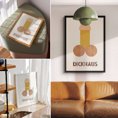 Poster Dickhaus-Grafiken im Bauhaus-Stil