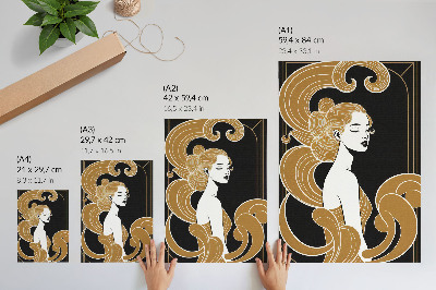 Kunstdruck leinwand Elegante, kunstvolle Linien im Kontrast