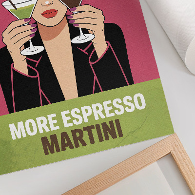 Wandposter Pop-Art, kontrastierende Farben, dynamischer Stil