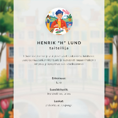 Wandposter Mietskasernen, Ballons, Segelboote, farbenfrohe Atmosphäre