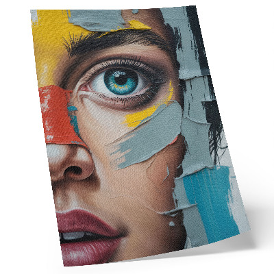 Kunstdruck leinwand Bewegte Abstraktion, energiegeladene Farben, vielfältige Texturen