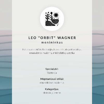 Wandposter Das leuchtend orangefarbene Gebäude und die blaue Aussicht