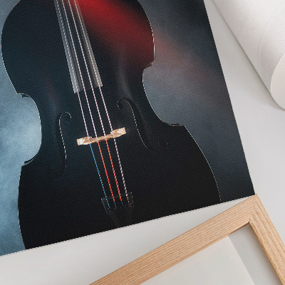 Wandposter Dunkler Hintergrund, rote Akzente, Kontrast