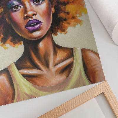Wandposter Leuchtende Farben, ausdrucksstarke Figur, starker Gesichtsausdruck