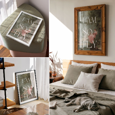 Wandposter Retro-Stil, Natur und Eleganz