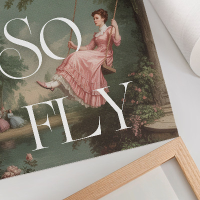 Wandposter Retro-Stil, Natur und Eleganz