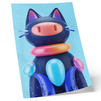 Poster Entzückende Kreatur, futuristische Atmosphäre, leuchtende Farben
