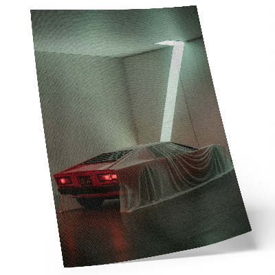 Wandposter Klassische Autobeleuchtung, minimalistische Eleganz