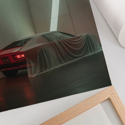 Wandposter Klassische Autobeleuchtung, minimalistische Eleganz