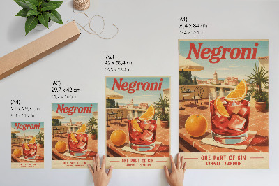 Kunstdruck leinwand Orangensaft auf der Terrasse, Retro-Atmosphäre