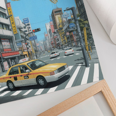 Wandposter Urbaner Surrealismus, Fische, moderne Straße