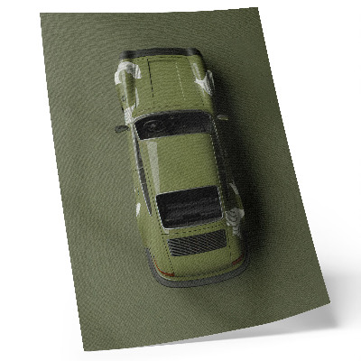 Kunstdruck leinwand Elegante grüne Auto-Minimalismus-Schlichtheit