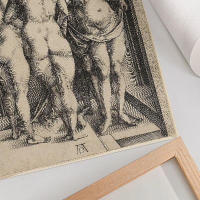 Wandposter Vier nackte Frauen von Albrecht Dürer