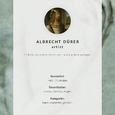 Kunstdruck leinwand Der fünfte Knoten mit einem weißen Schild mit sechs Zacken in der Mitte (um 1506) von Albrecht Dürer