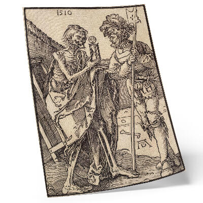 Wandposter Tod und Landsquenet (1510) von Albrecht Dürer