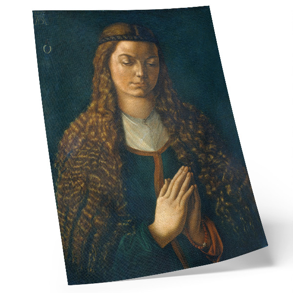 Poster Porträt einer jungen Frau mit offenem Haar, 1497, von Albrecht Dürer