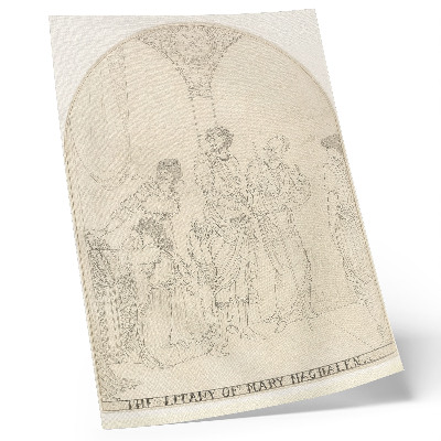 Wandposter Litanei der Maria Magdalena von Aubrey Vincent Beardsley