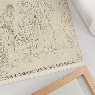 Wandposter Litanei der Maria Magdalena von Aubrey Vincent Beardsley