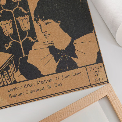 Kunstdruck leinwand Titelbild von „The Yellow Book“, einer illustrierten Vierteljahreszeitschrift, Band II, Juli 1894, Aubrey Beardsley