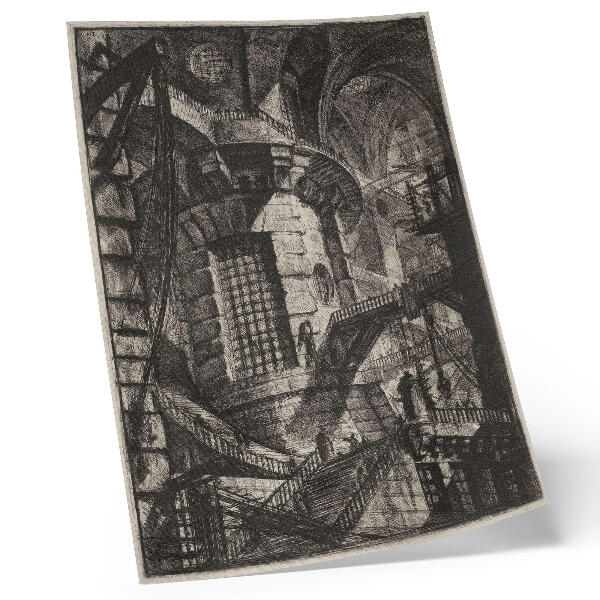 Kunstdruck leinwand Der runde Turm (1780er Jahre) – Giovanni Battista Piranesi