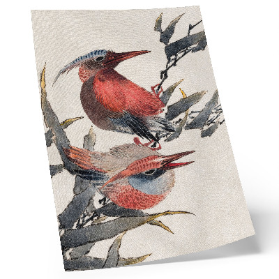 Wandposter Katsushika Hokusais Vögel aus dem Skizzenalbum (1814), japanische Holzschnitte aus der Antike