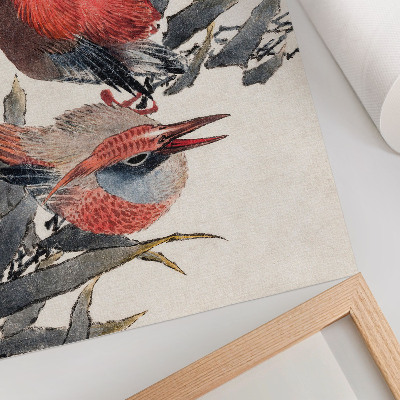 Wandposter Katsushika Hokusais Vögel aus dem Skizzenalbum (1814), japanische Holzschnitte aus der Antike