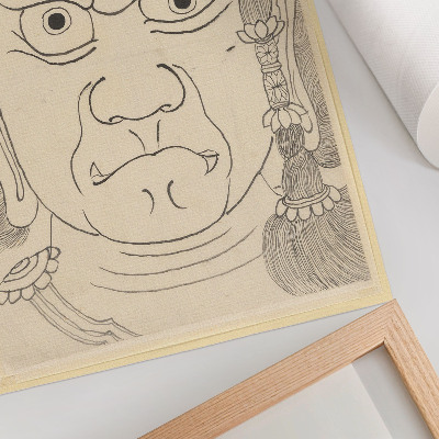 Wandposter Fudō Myōō-Maske, Katsushika-Hokusai-Schule