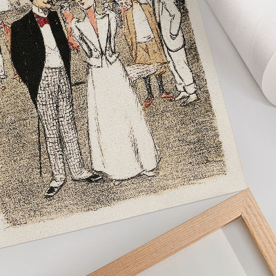 Poster Das ewige Trio (1899) – Kupferstich von Théophile Alexandre Steinlen