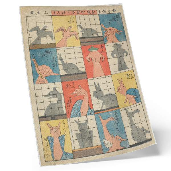 Kunstdruck leinwand Acht Schattengestalten. Original aus dem Minneapolis Institute of Art.