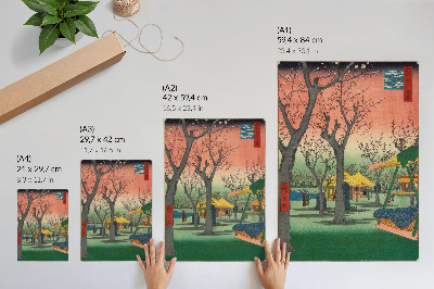 Wandposter Kamata-Pflaumengarten. Original aus dem Minneapolis Institute of Art.